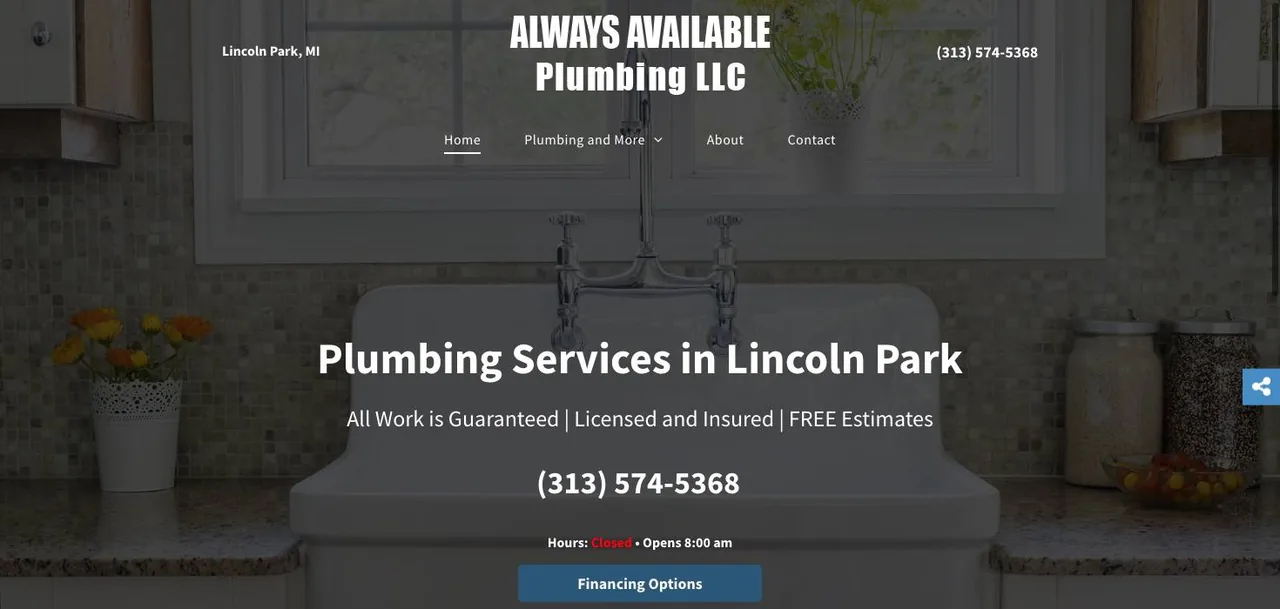 Always Available Plumbing LLC cover