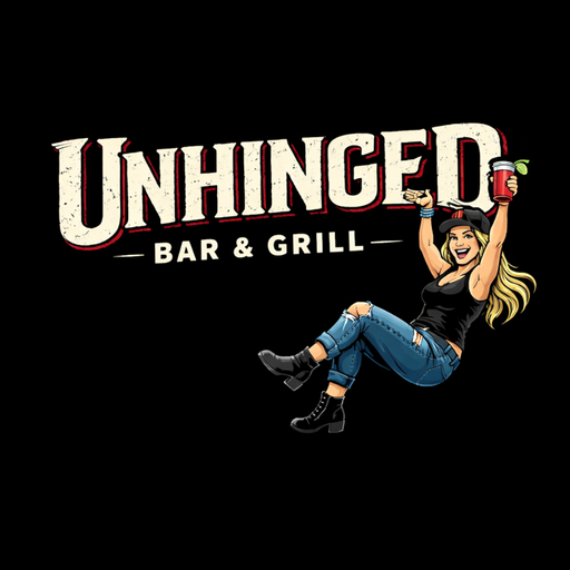 Unhinged Bar & Grill logo