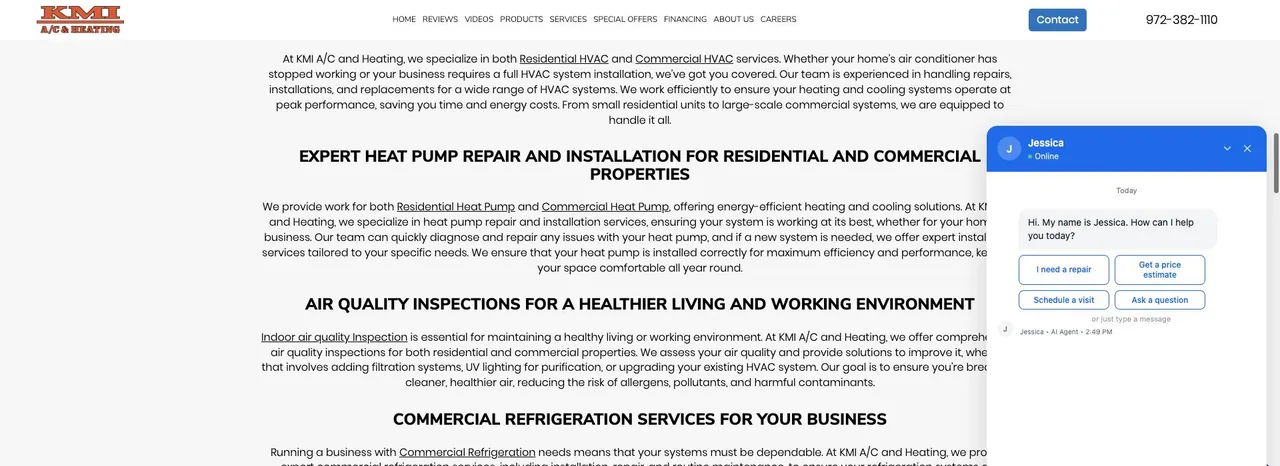 KMI A/C and Heating cover