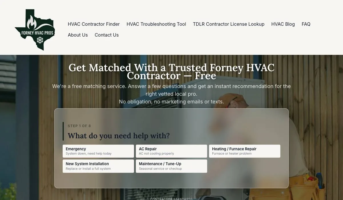 Forney HVAC Pros cover