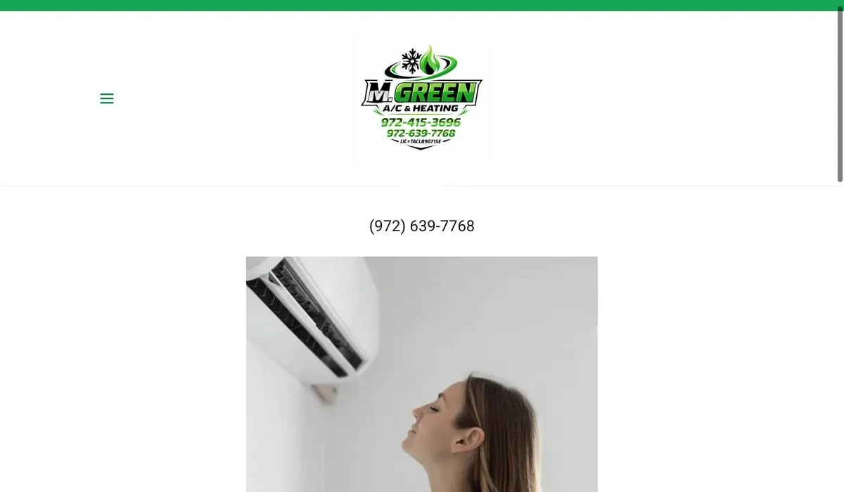 M. Green A/C & Heating cover