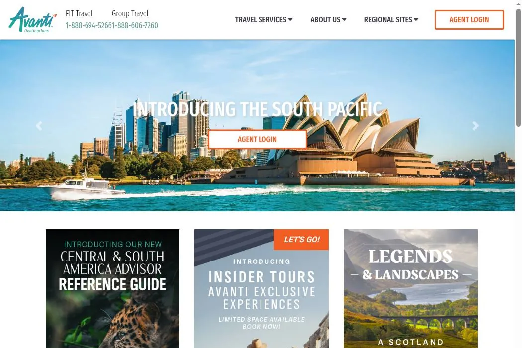 Avanti Destinations cover