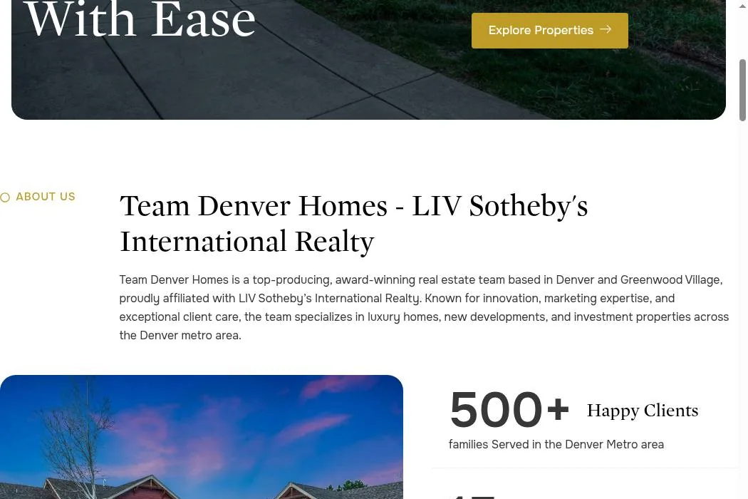 Team Denver Homes cover