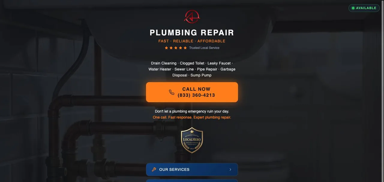 PLUMBING REPAIR cover