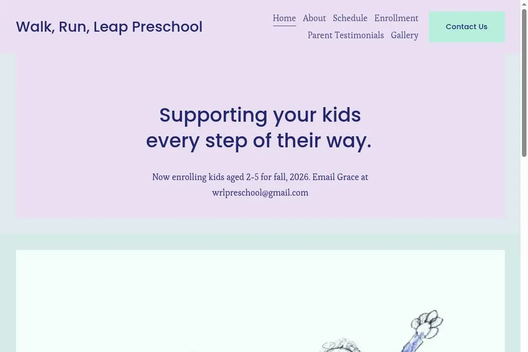 Walk, Run, Leap Preschool cover