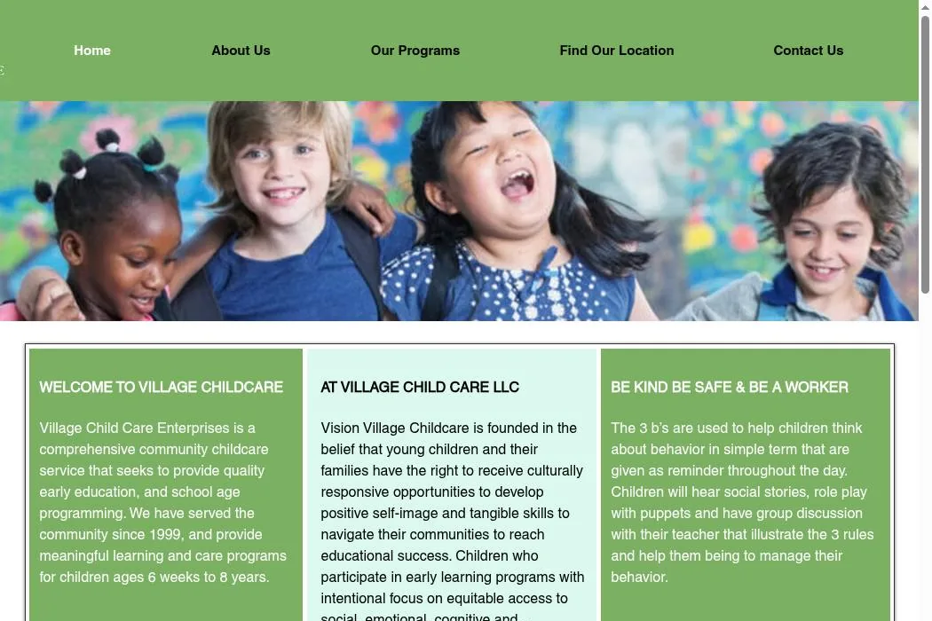 Village Child Care Enterprises cover