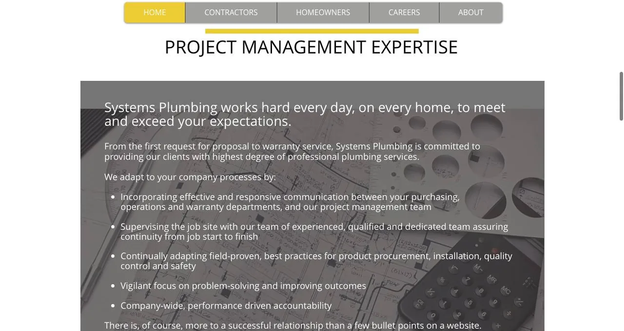 Systems Plumbing cover