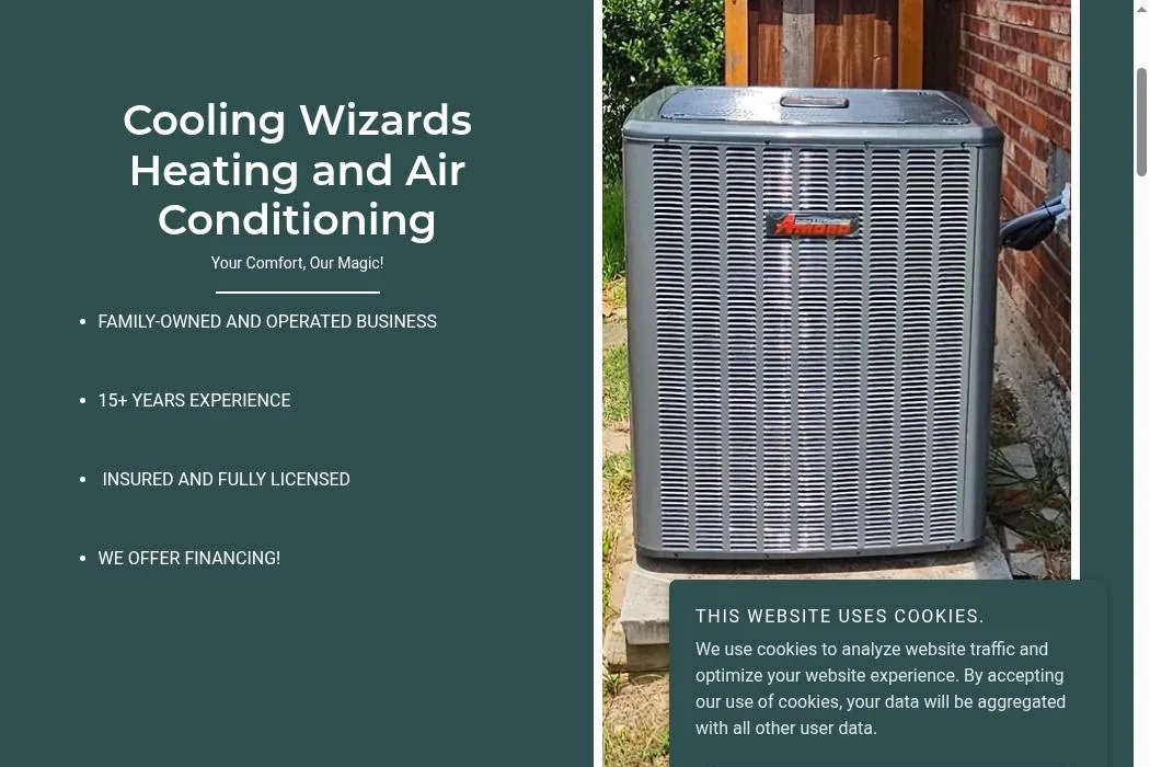 Cooling Wizards Heating and Air Conditioning cover
