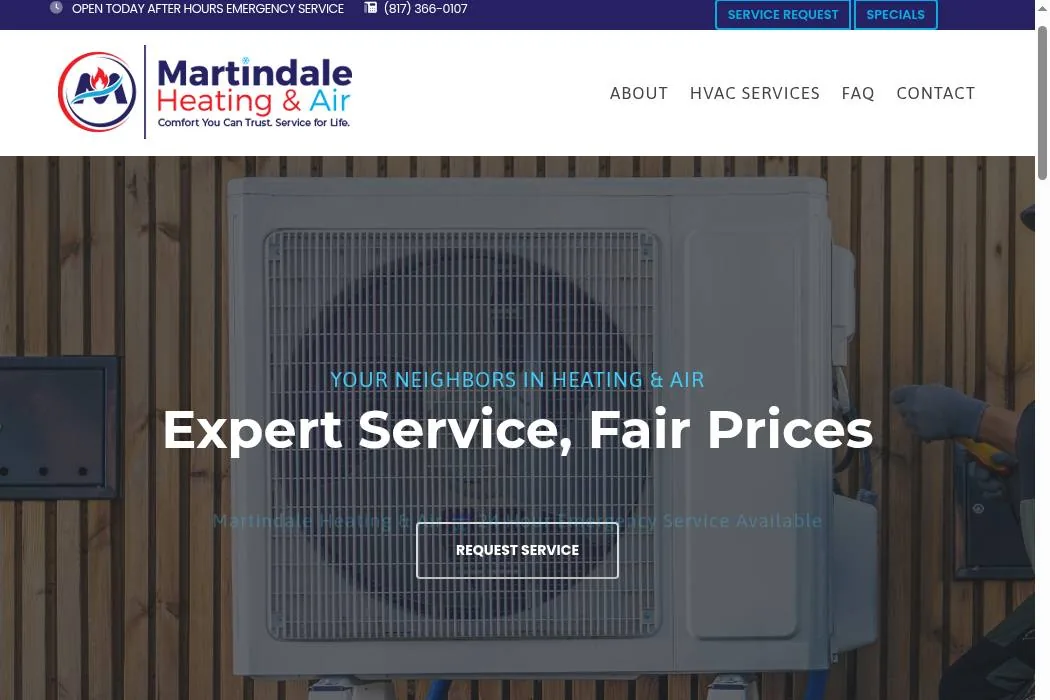Martindale Heating & Air cover