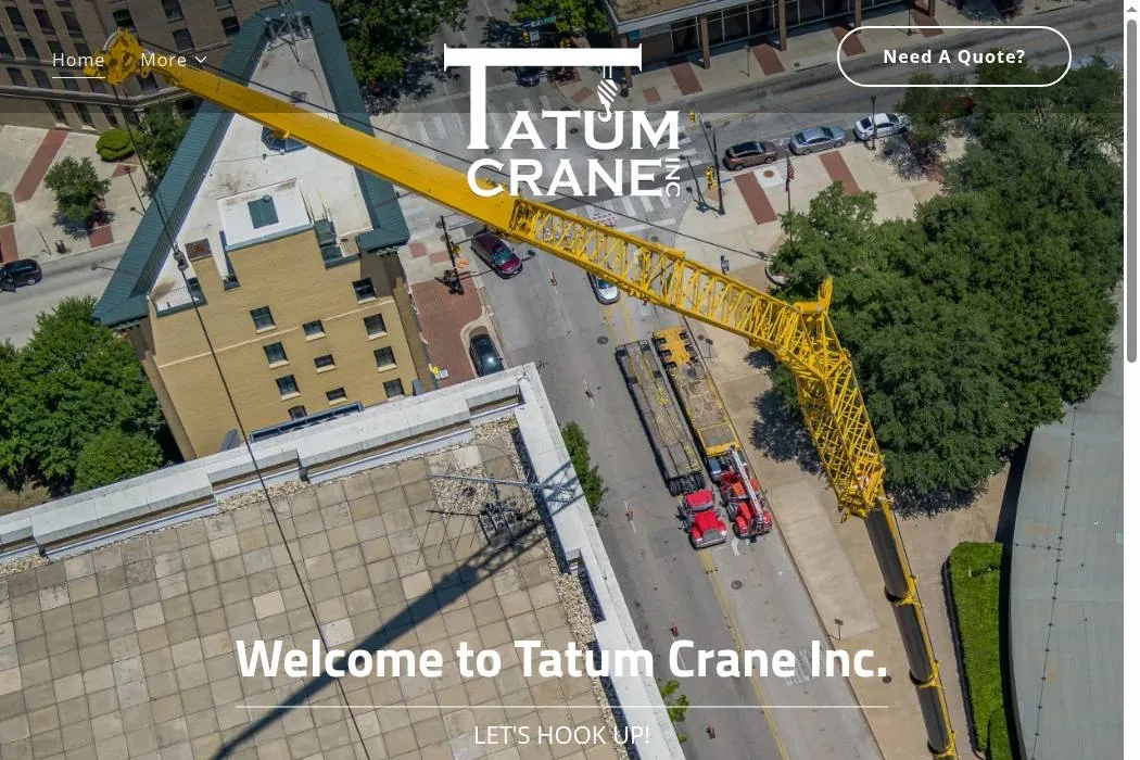 Tatum Crane Inc. cover