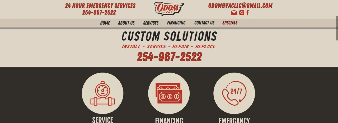 ODOM HVAC cover