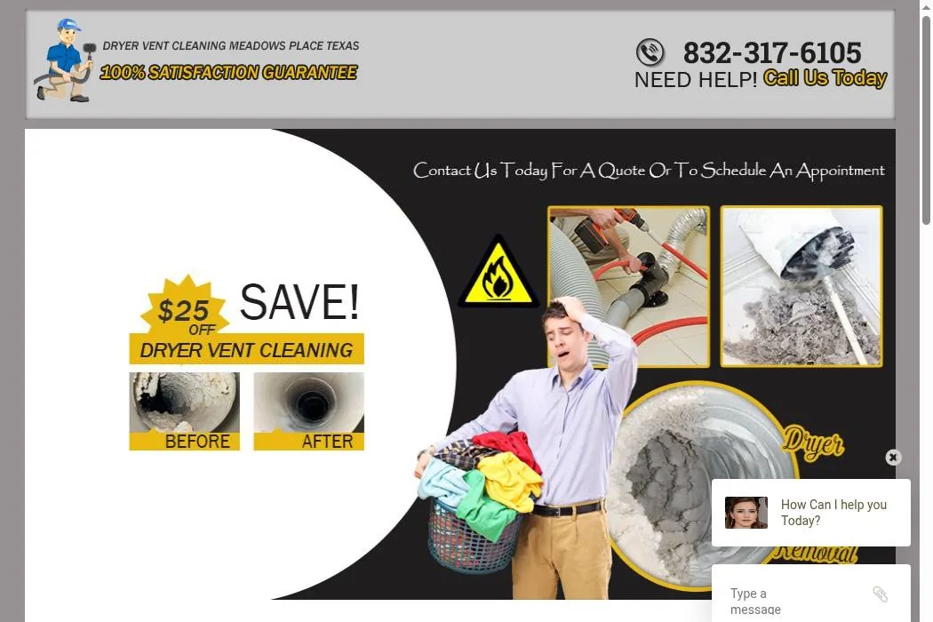 Dryer Vent Cleaning Meadows Place Texas cover