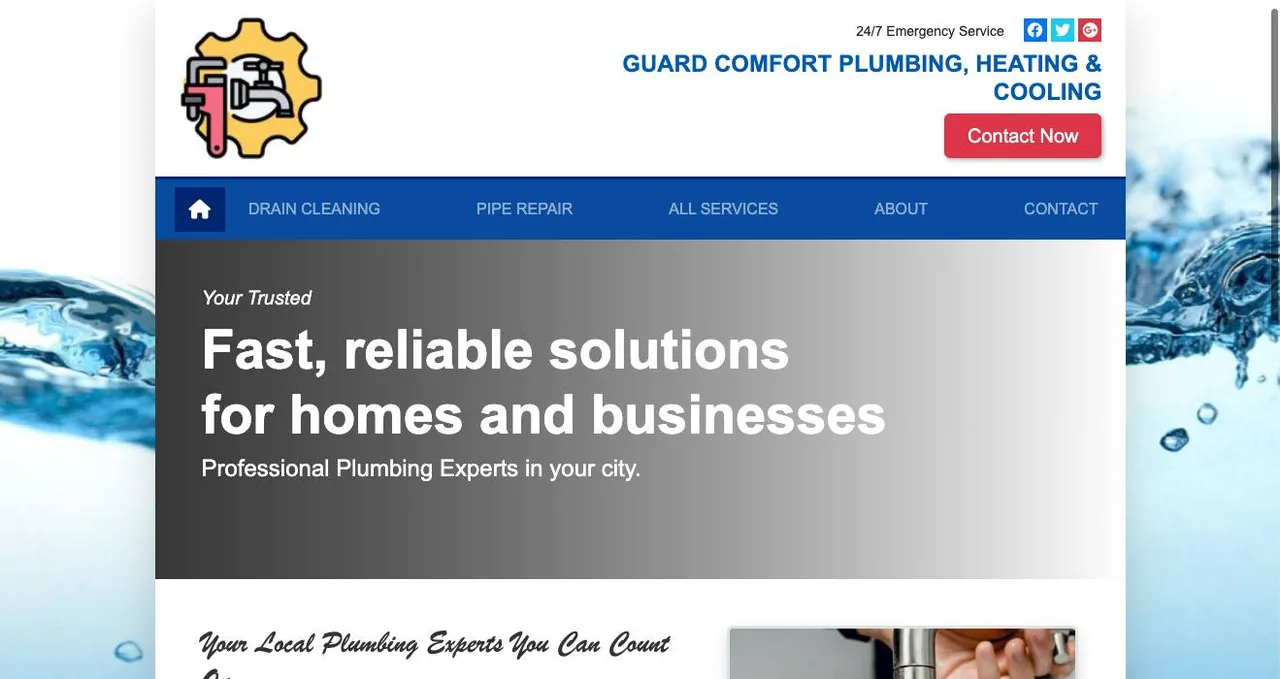 Guard Comfort Plumbing, Heating & Cooling cover