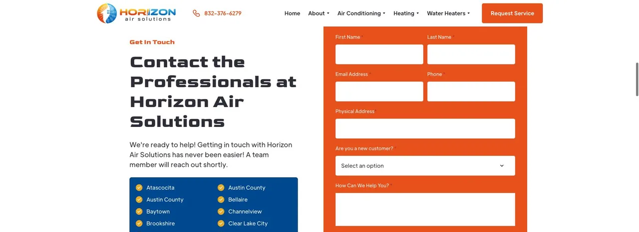 Horizon Air Solutions cover