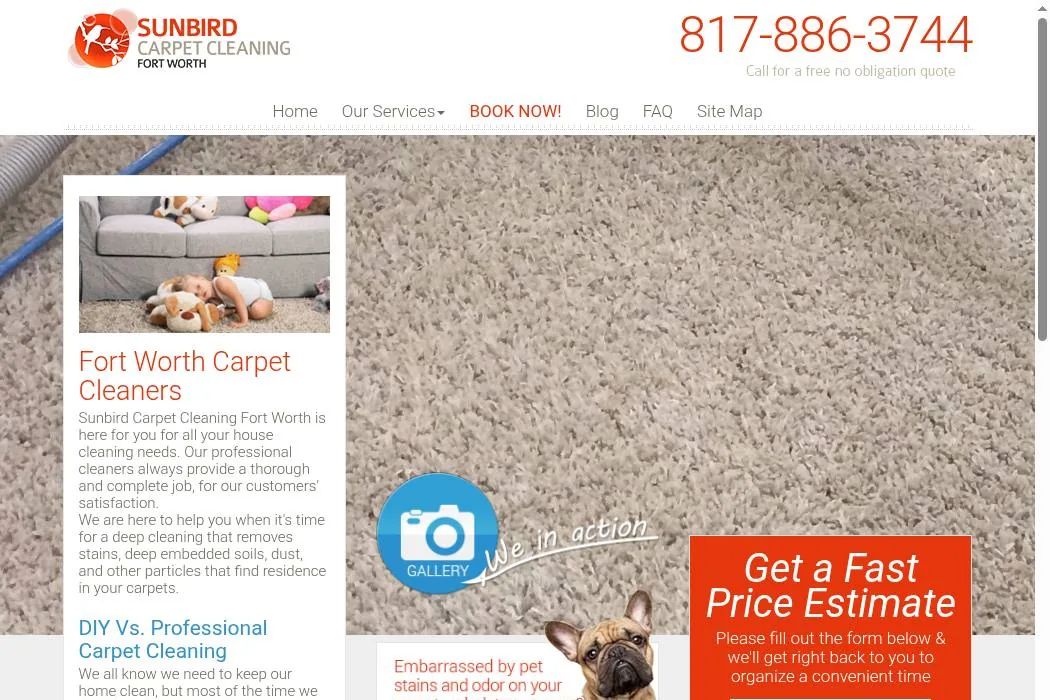 Sunbird Carpet Cleaning Fort Worth cover