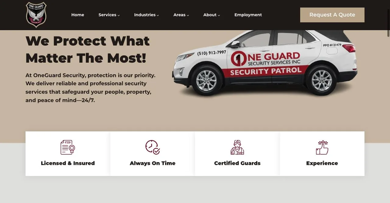 One Guard Security cover
