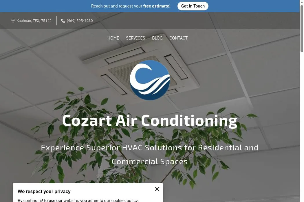 Cozart Air Conditioning cover