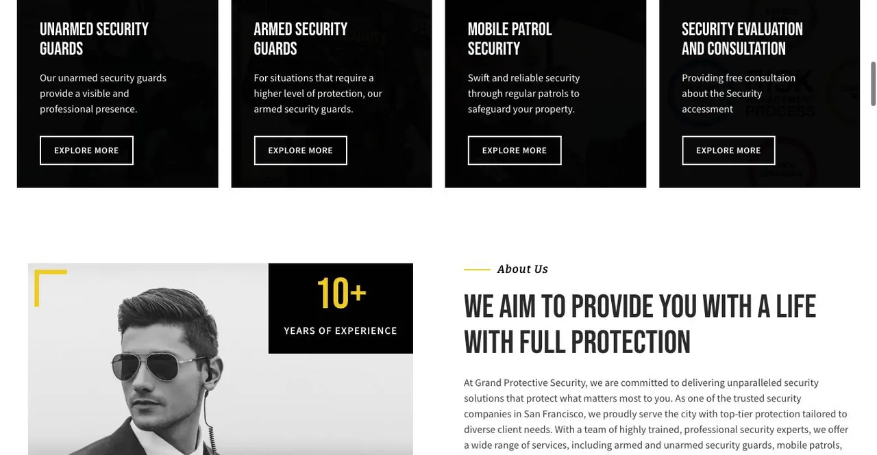 Grand Protective Security cover