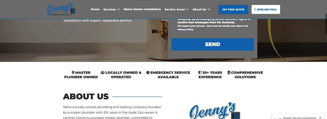 Jenny's Plumbing and Heating LLC cover