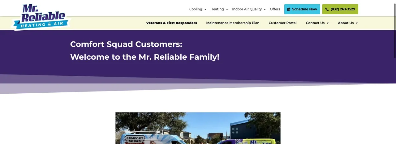 Mr. Reliable Heating & Air cover