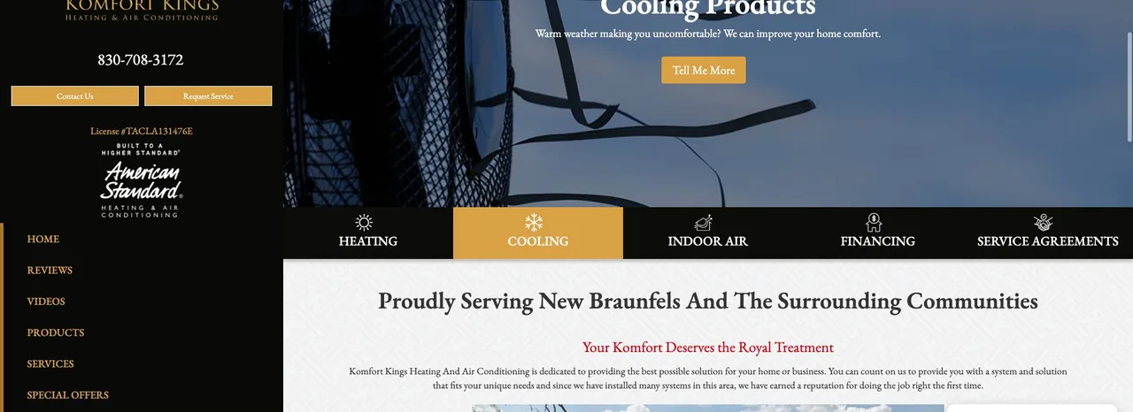 Komfort Kings Heating And Air Conditioning cover