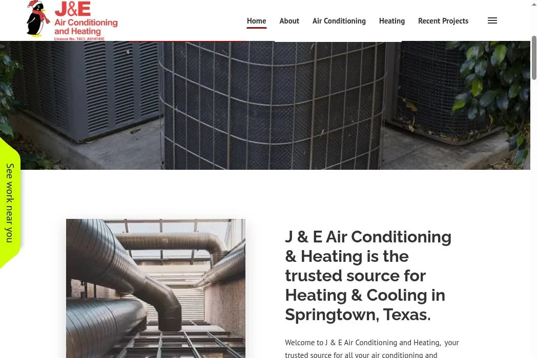 J & E Air Conditioning & Heating Inc cover