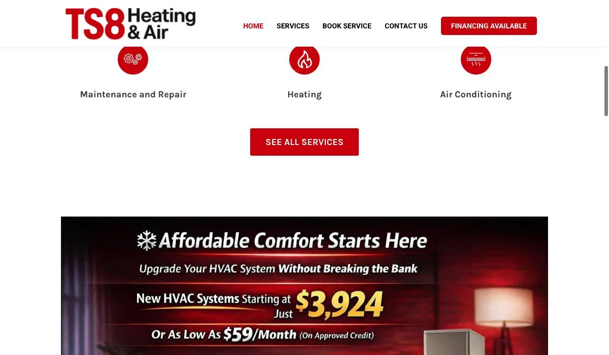 TS8 Heating & Air cover