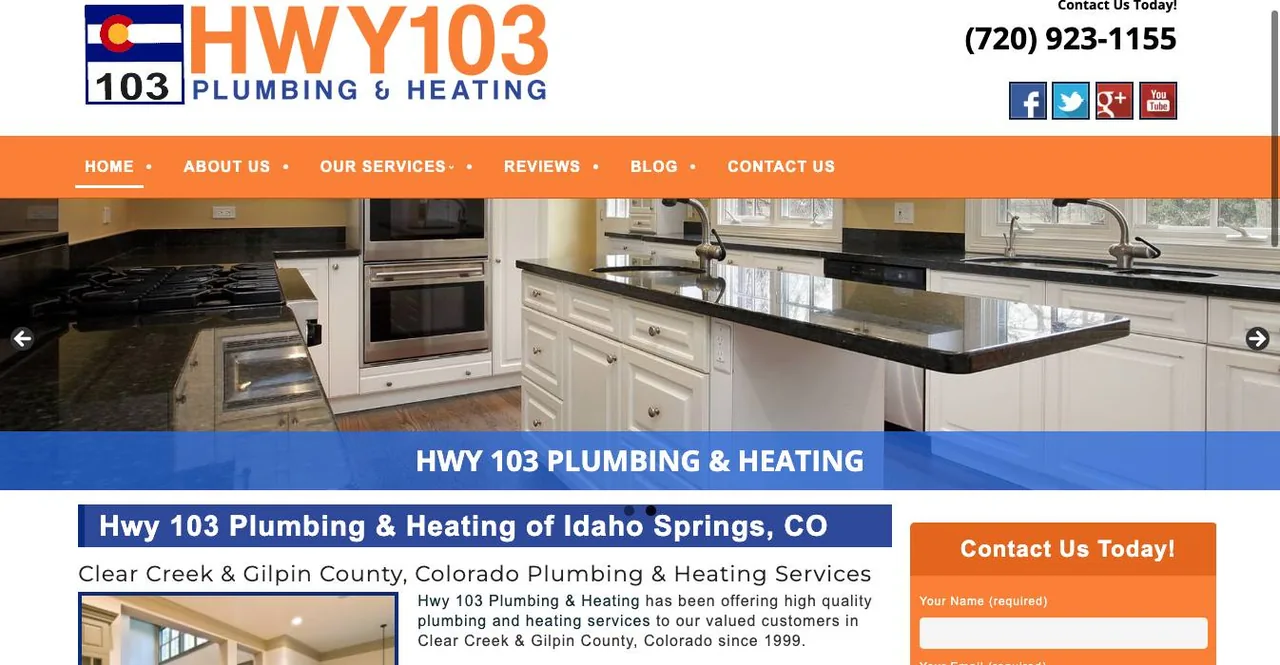 HWY 103 Plumbing & Heating cover