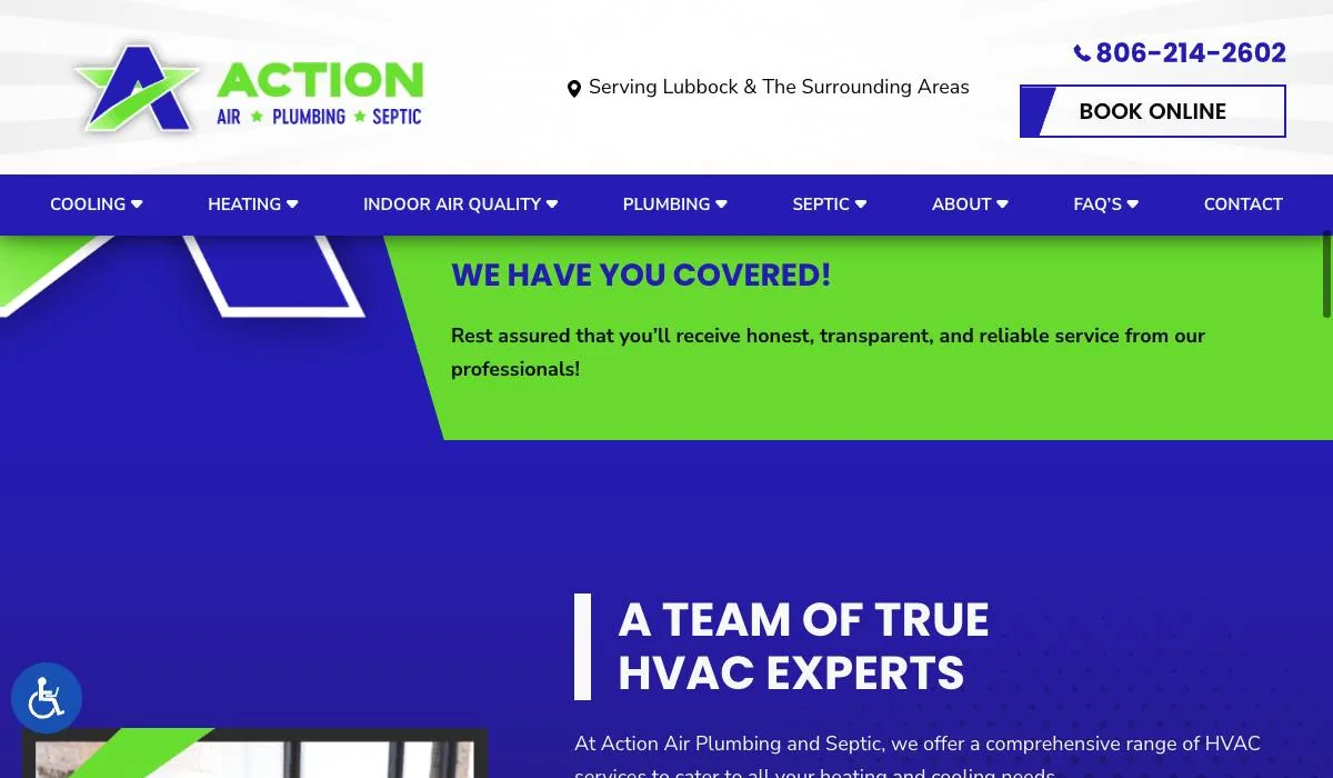 Action Air Plumbing and Septic cover