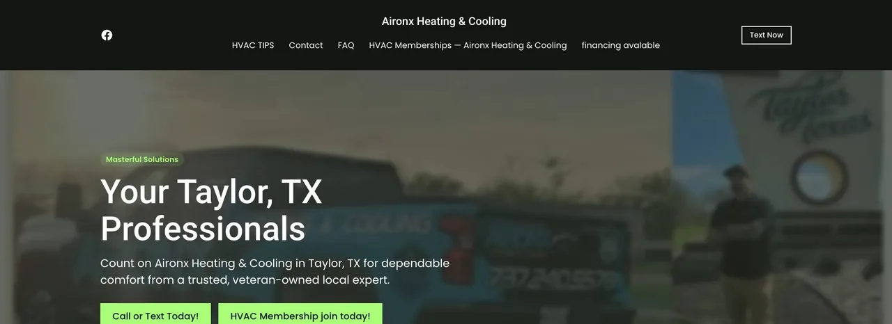 Aironx Heating & Cooling cover