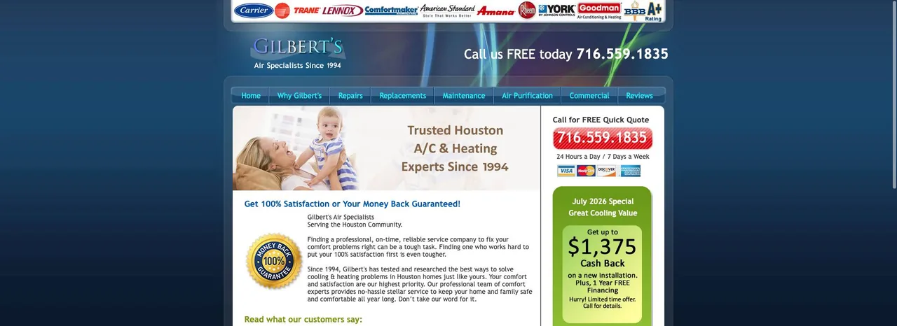 Gilbert's Air Specialists cover