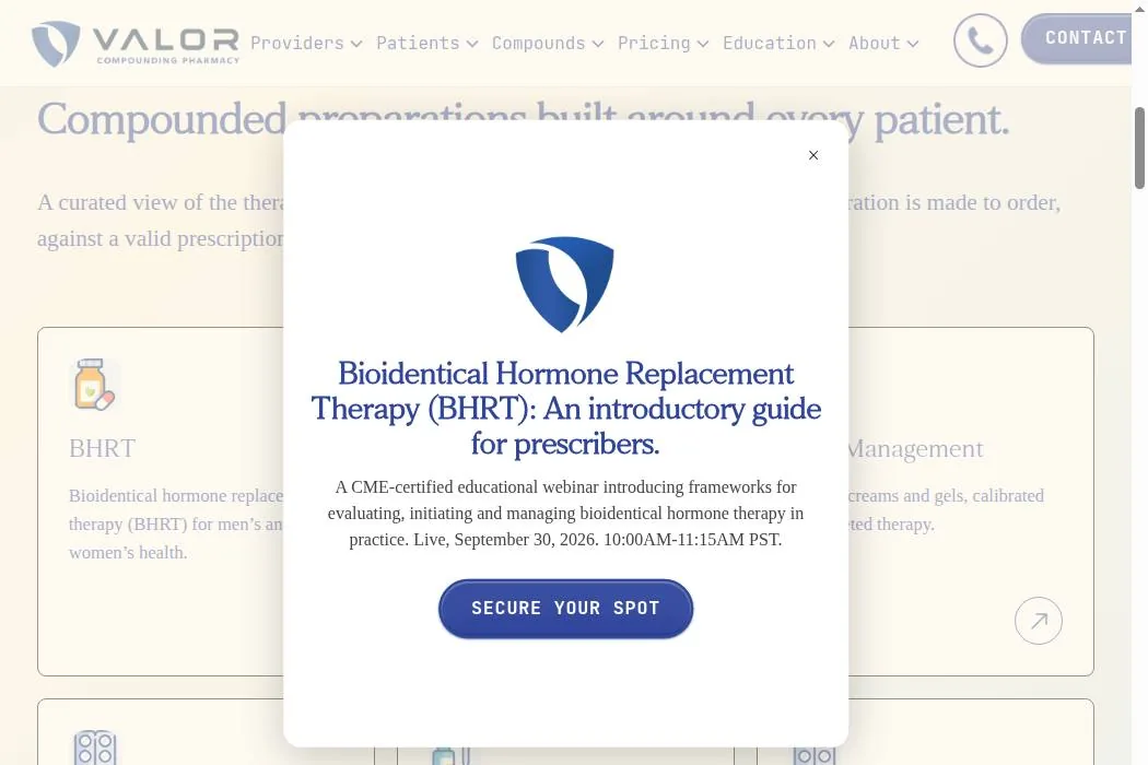 Valor Compounding Pharmacy cover