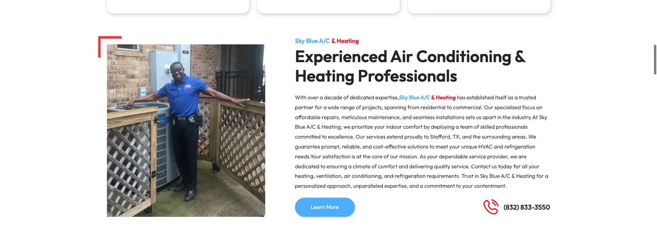Sky Blue A/C & Heating cover