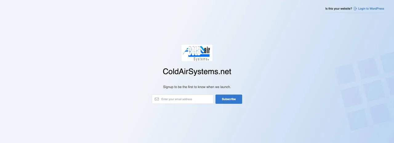 ColdAirSystems.net cover