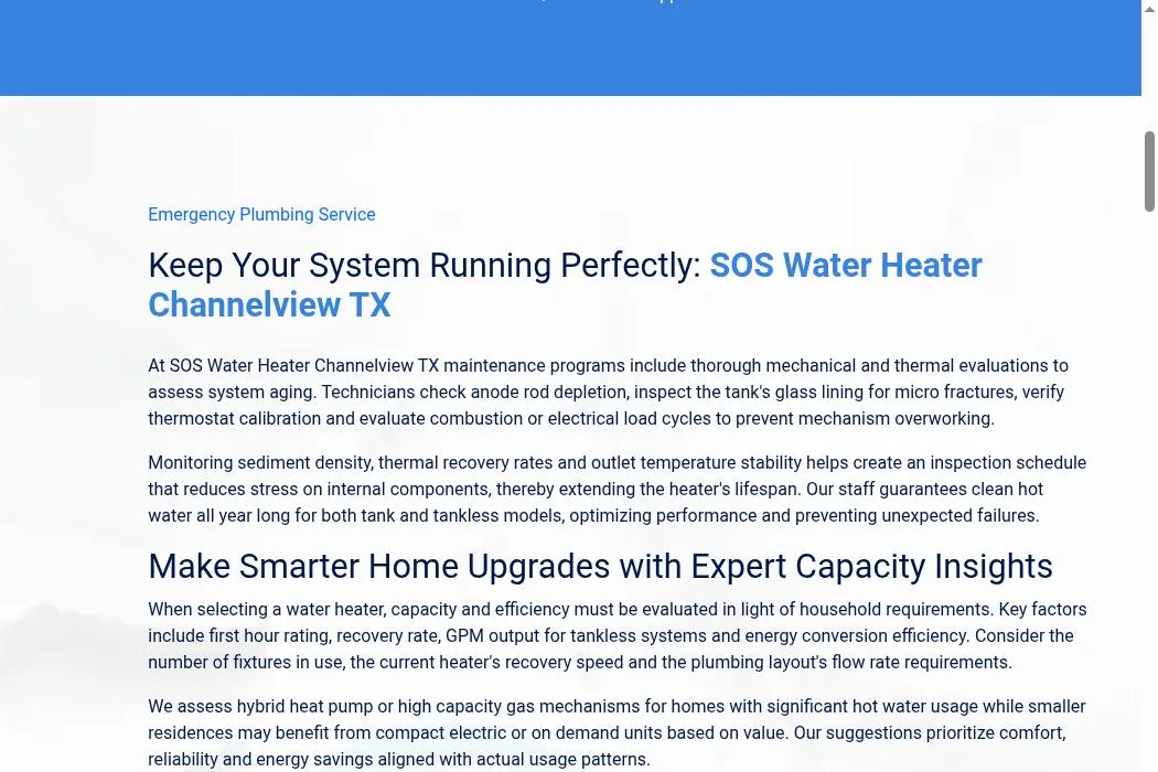 SOS Water Heater Channelview cover