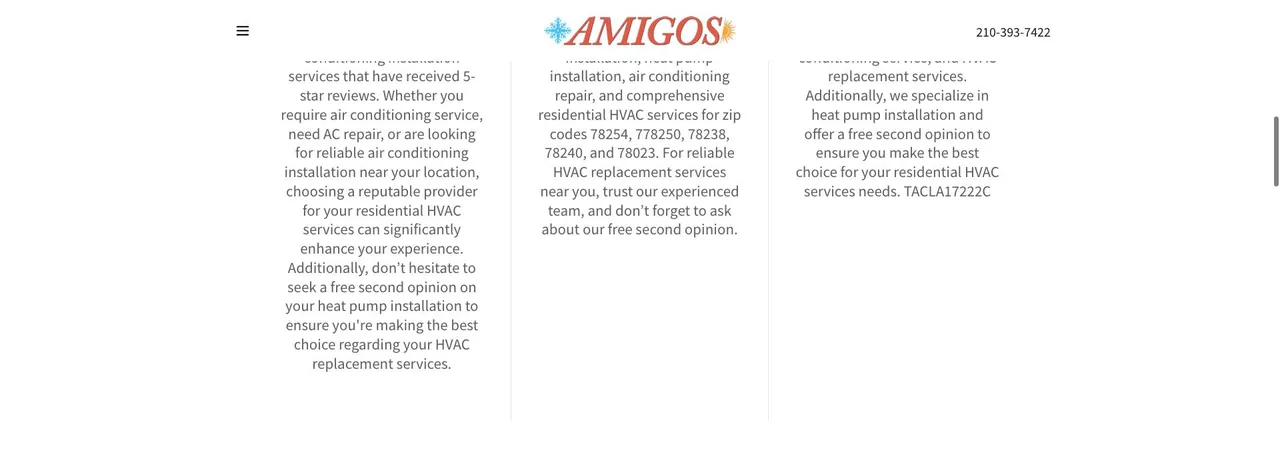 Amigos Air Conditioning cover