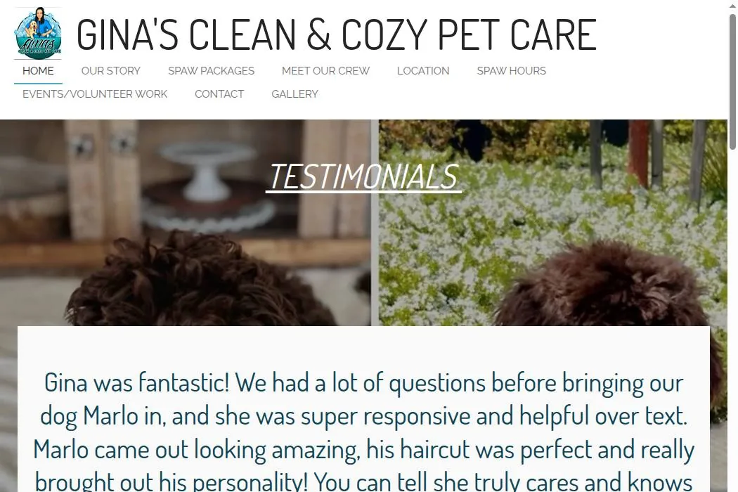 Gina's Clean & Cozy Pet Care cover
