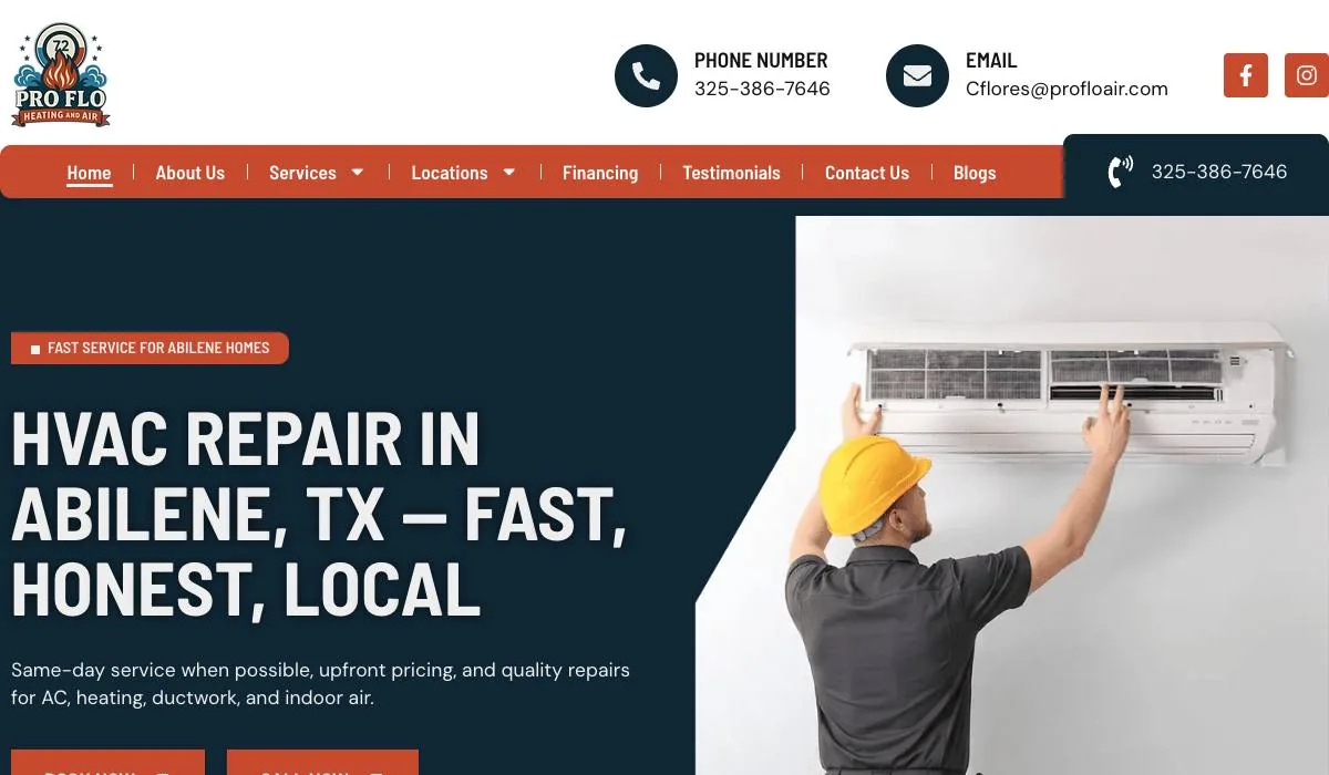 Pro Flo Heating and Air cover
