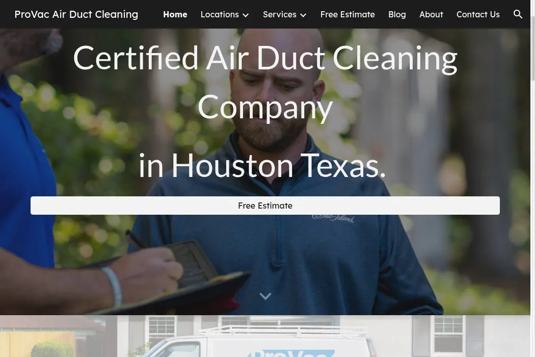 ProVac Air Duct Cleaning cover