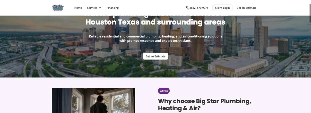 Big Star Plumbing, Heating & Air cover