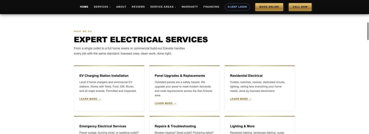Elevate Electrical Solutions cover