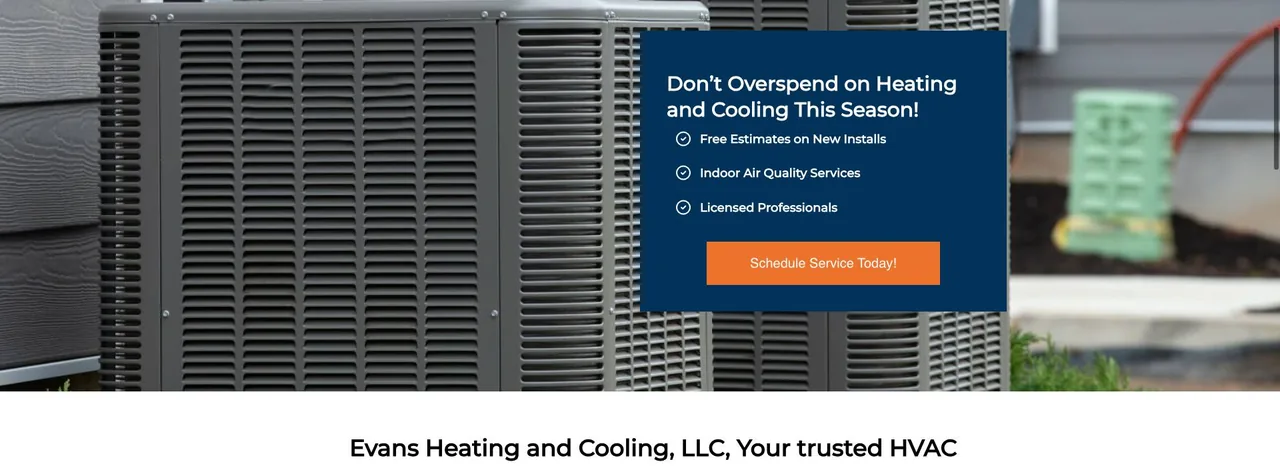 Evans Heating and Cooling, LLC cover