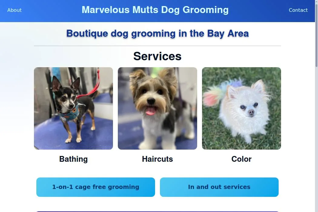 Marvelous Mutts Dog Grooming cover
