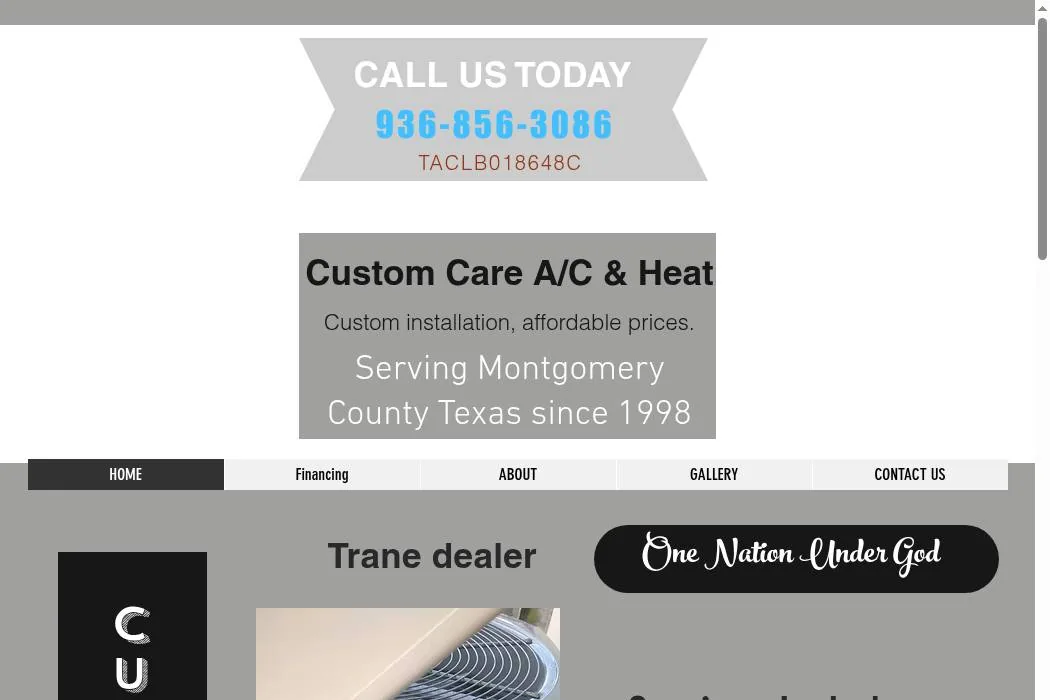 Custom Care A/C & Heat cover