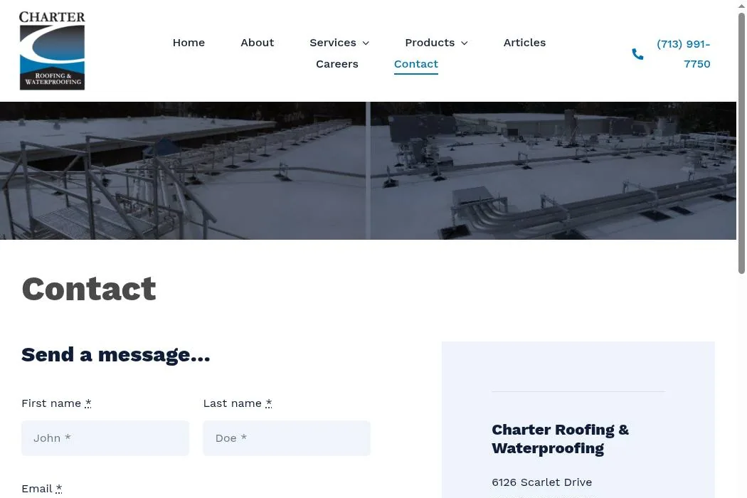 Charter Roofing & Waterproofing cover