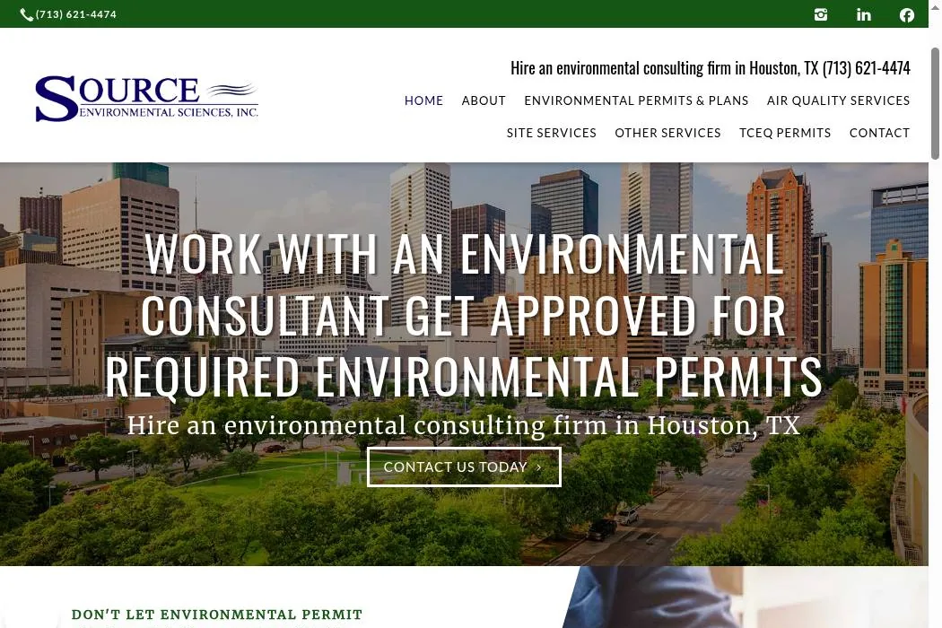 Source Environmental Sciences, Inc. cover