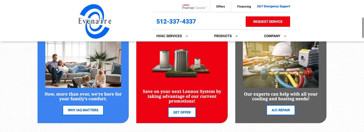 Evenaire Heating & Air Conditioning cover