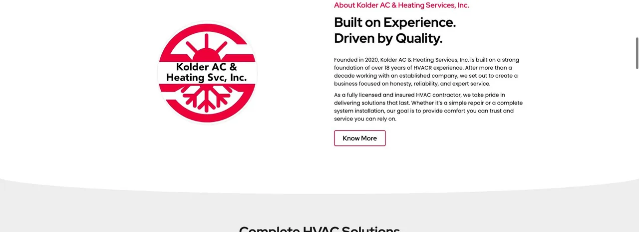 Kolder AC & Heating Services, Inc. cover