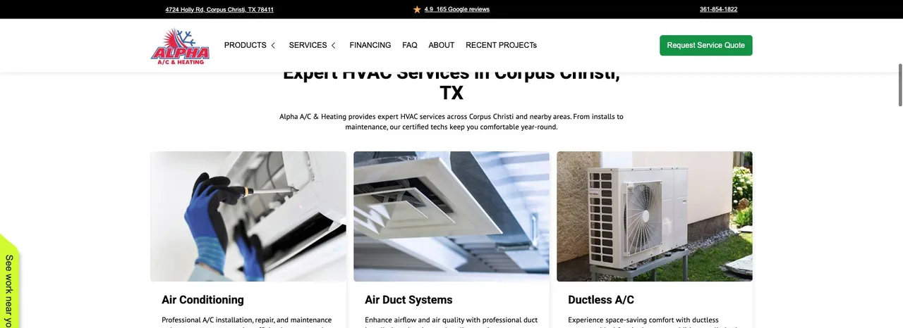 Alpha A/C Heating cover