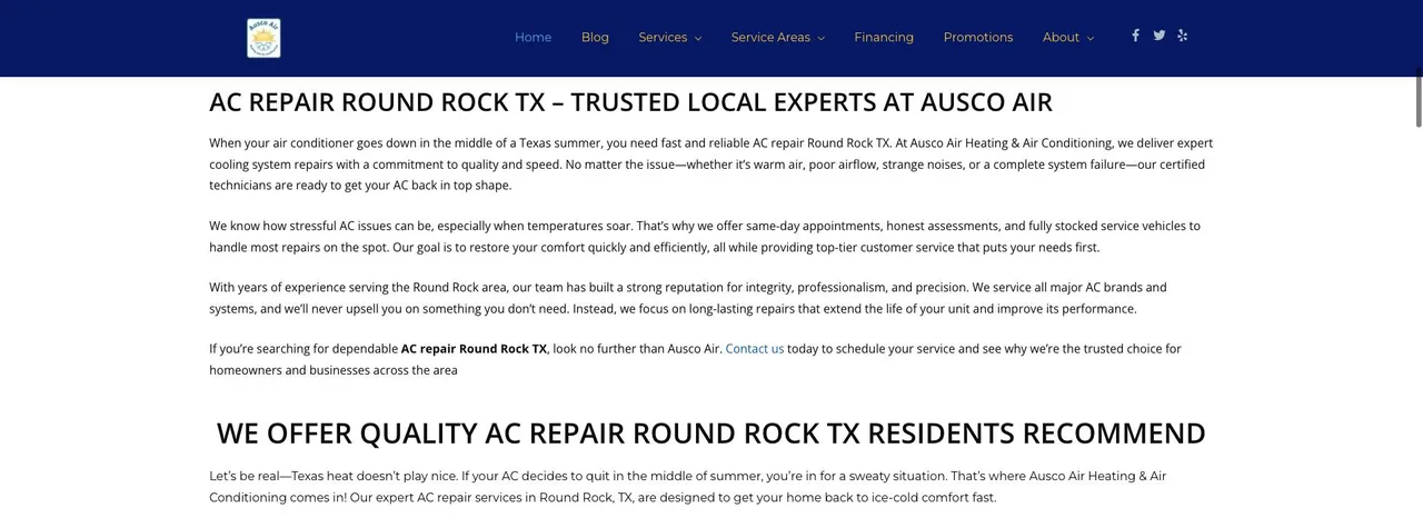 Ausco Air Heating & Air Conditioning cover